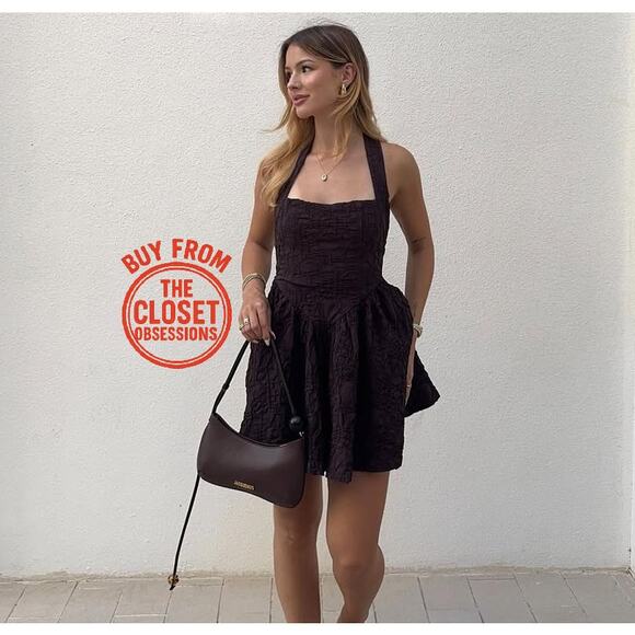 ZARA BLOGGER FAVE!!! Short Halter Dress NWT - Picture 11 of 16